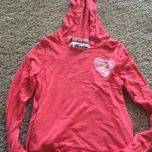 Coral hoodie